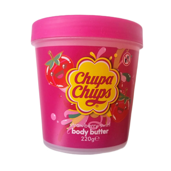 Chupa Chups Strawberry Swirl Body Butter & Orange Pop Body Scrub Set Candy Theme