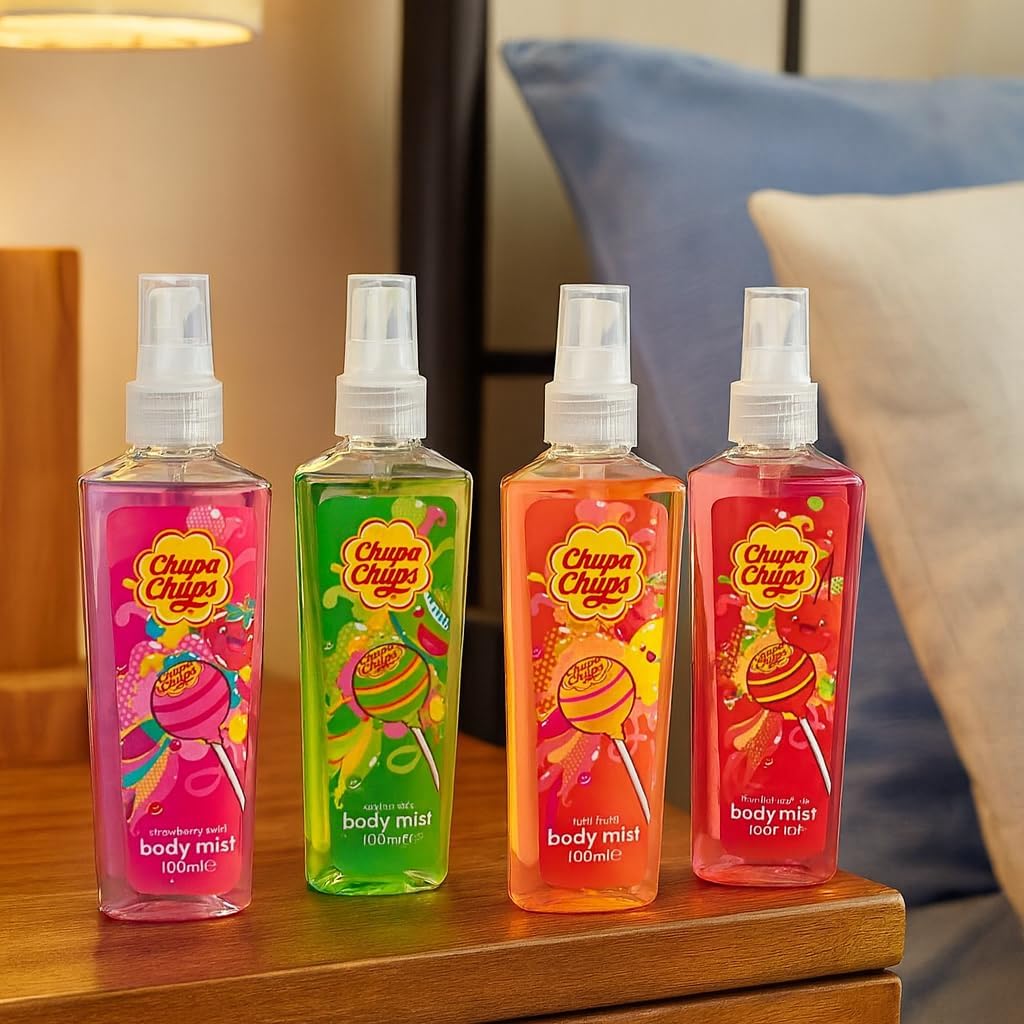 CHUPA CHUPS BODY MIST- CHERRY, MELON, STRAWBERRY, TUTTI FRUTTI - GIFT SET W