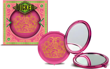 Official Wicked Compact Mirror Glinda Design | Pink Portable Makeup Mirror