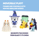 Bluey Halloween Figures Pack of 4, Robust Articulated Character Toys with Bingo, Chloe, and Lucky Figurines, Small Action Figures for Kids Ages 3+-5