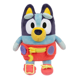 Dress & Play Baby Bluey plush learning toy for toddlers