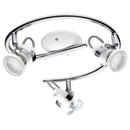 3 Bulb Spotlight  EGLO Tukon - GU10-LED - White/Chrome - Bulbs Included-1
