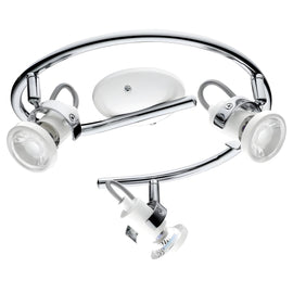 3 Bulb Spotlight  EGLO Tukon - GU10-LED - White/Chrome - Bulbs Included