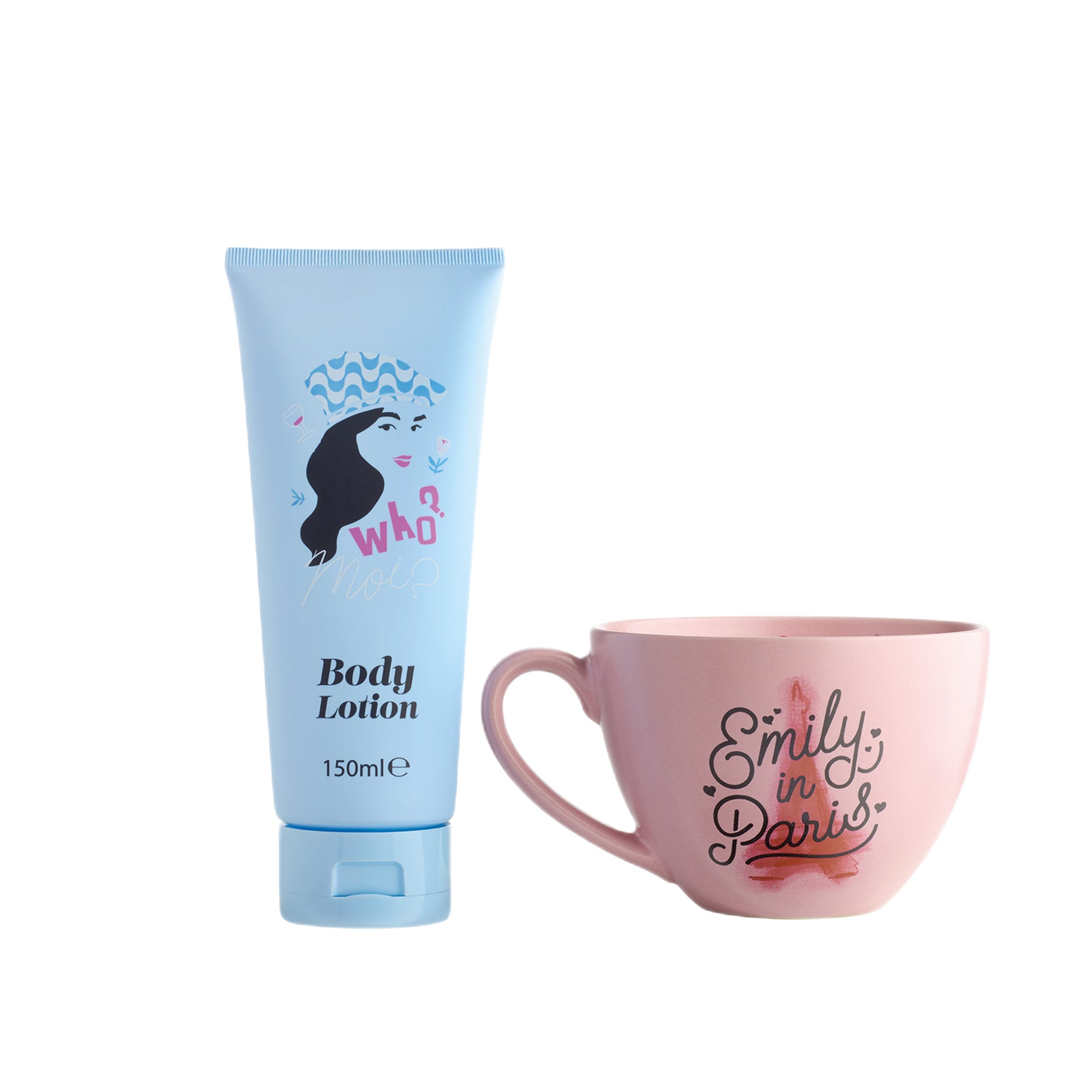 Emily in Paris cappuccino cup & 150ml body lotion
