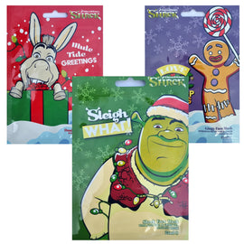 Shrek Fun Face Mask for Kids Stocking Filler Aloe Vera Green Tea Ginger Carrot 3 Pack - 0