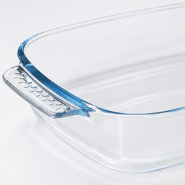 Pyrex Borosilicate Glass Rectangular Roaster – 30 x 20cm - 0
