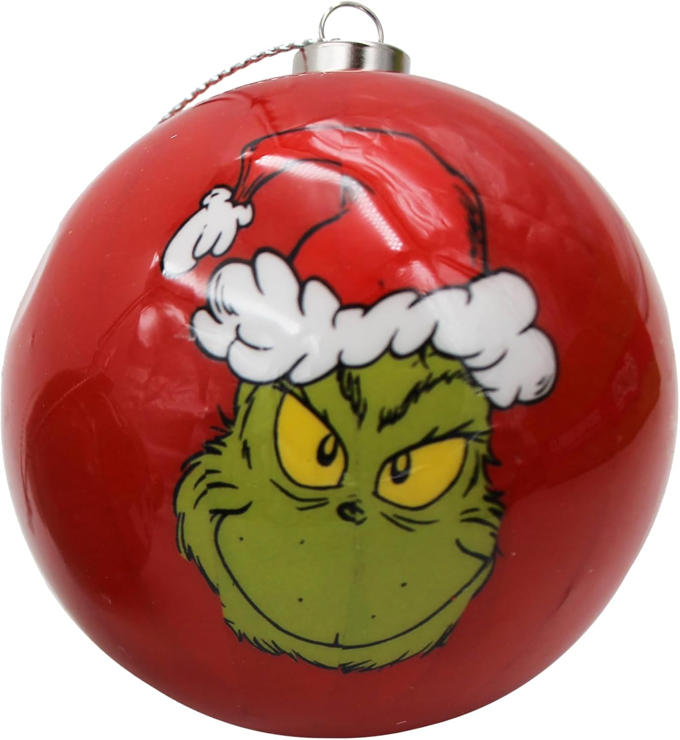 Grinch Christmas Bauble Tree Decoration 7.5cm Hanging Ornament - Set of Four