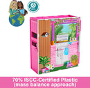 Barbie Dollhouse Getaway House Playset with Accessories | Kids Folding Doll House 4 Rooms Furniture Set-3