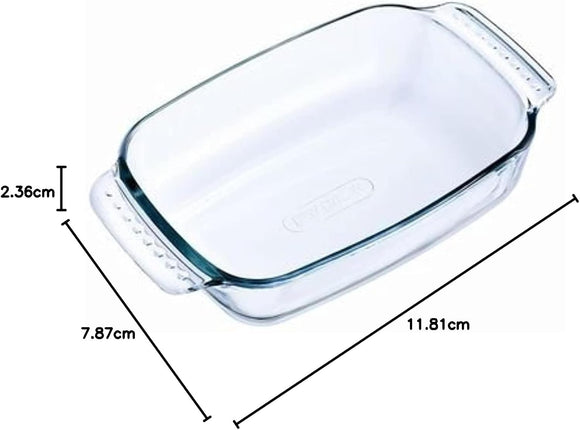 Pyrex Borosilicate Glass Rectangular Roaster – 30 x 20cm