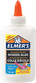 8 x Liquid School Glue Elmer's Washable Clear - 8 PACK