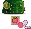 Official Wicked Gift Collection - Green Cosmetic Makeup Bag + Pink Compact Mirror-1