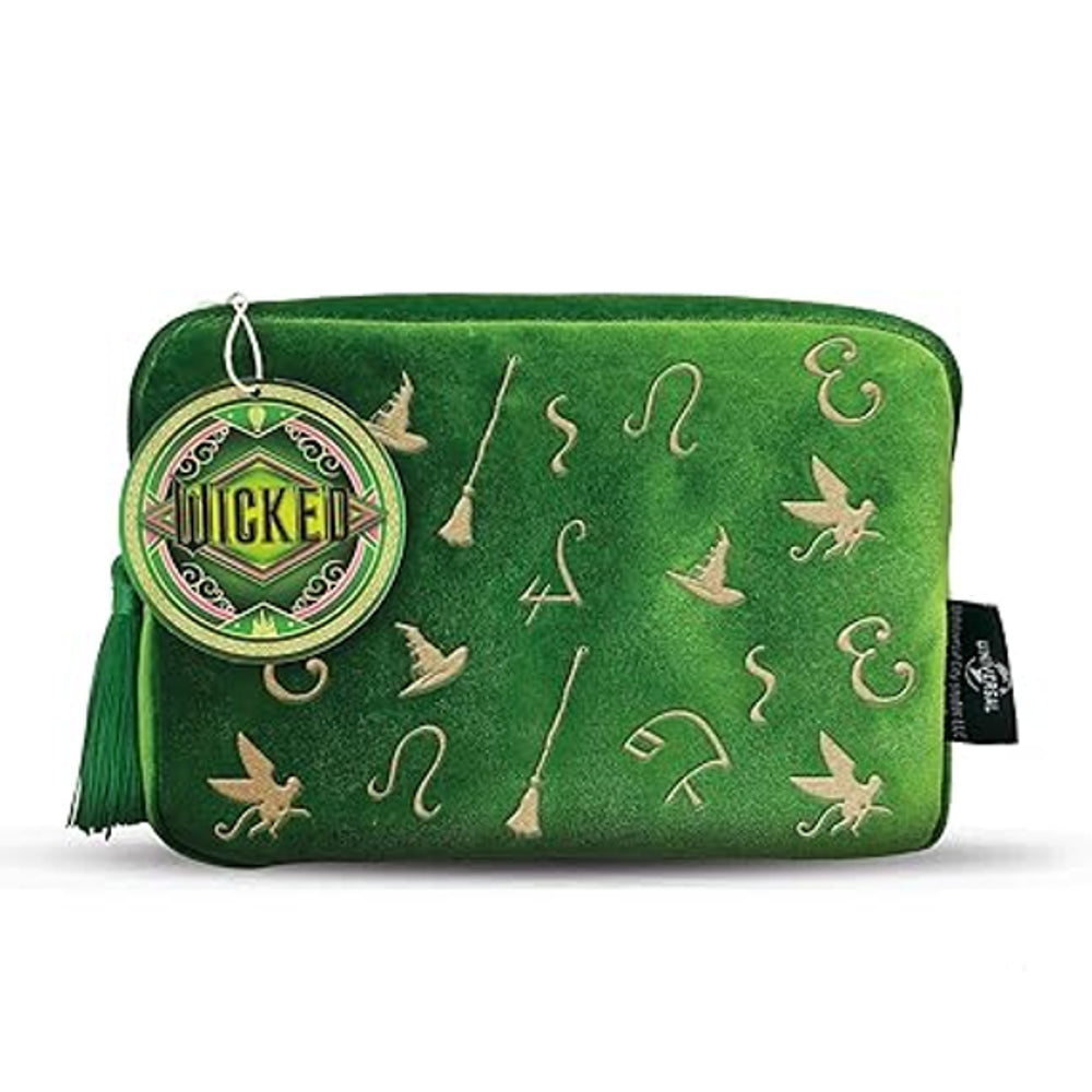 Official Wicked Gift Collection – Green Cosmetic Bag + Pink Compact Mirror - 0