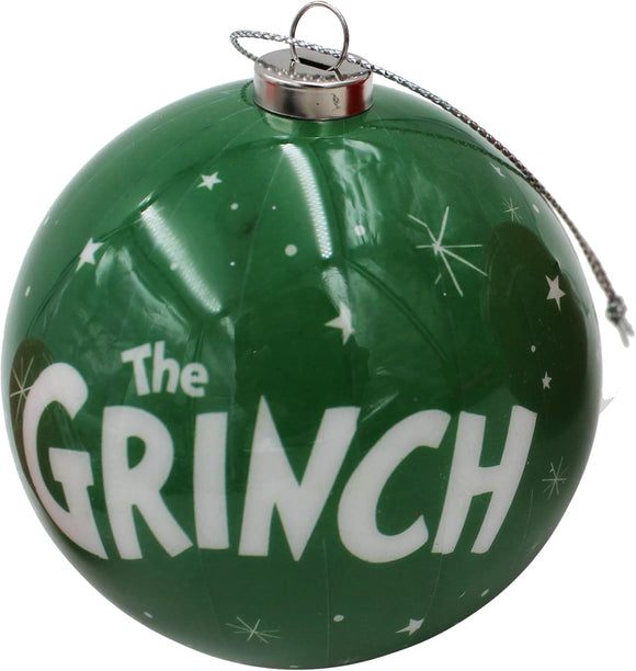 Grinch Christmas Bauble Tree Decoration 7.5cm Hanging Ornament - Set of Four
