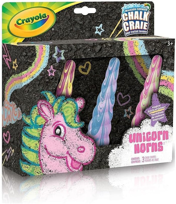 Crayola Unicorn Sidewalk Chalk Set | Washable Outdoor Chalk for Kids | Colourful Swirl Chalk Shapes Ages 3+