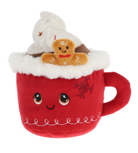 Christmas Hot Chocolate Plush Cute Festive Soft Toy Gift & Stocking Filler - 0