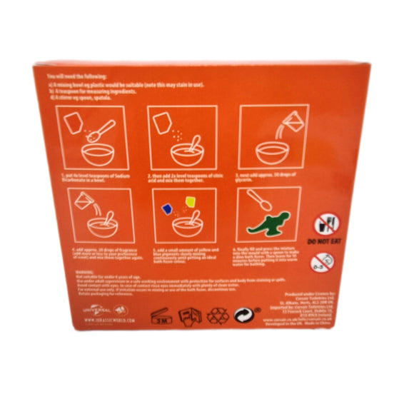 Jurassic World Bath Gift for Kids Make Your Own Bath Fizzer Creative Fun