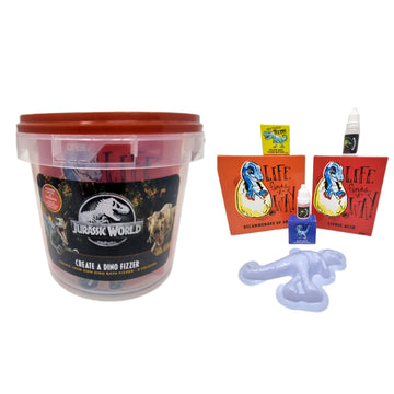Jurassic World Bath Gift for Kids Make Your Own Bath Fizzer Creative Fun - 0