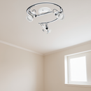 3 Bulb Spotlight  EGLO Tukon - GU10-LED - White/Chrome - Bulbs Included-2