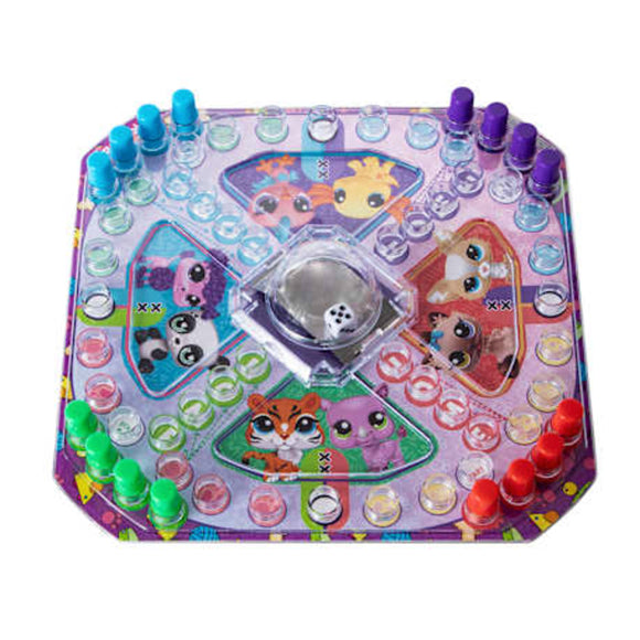 Littlest Pet Shop Trouble Board Game Pop-O-Matic Childrens Fun Game