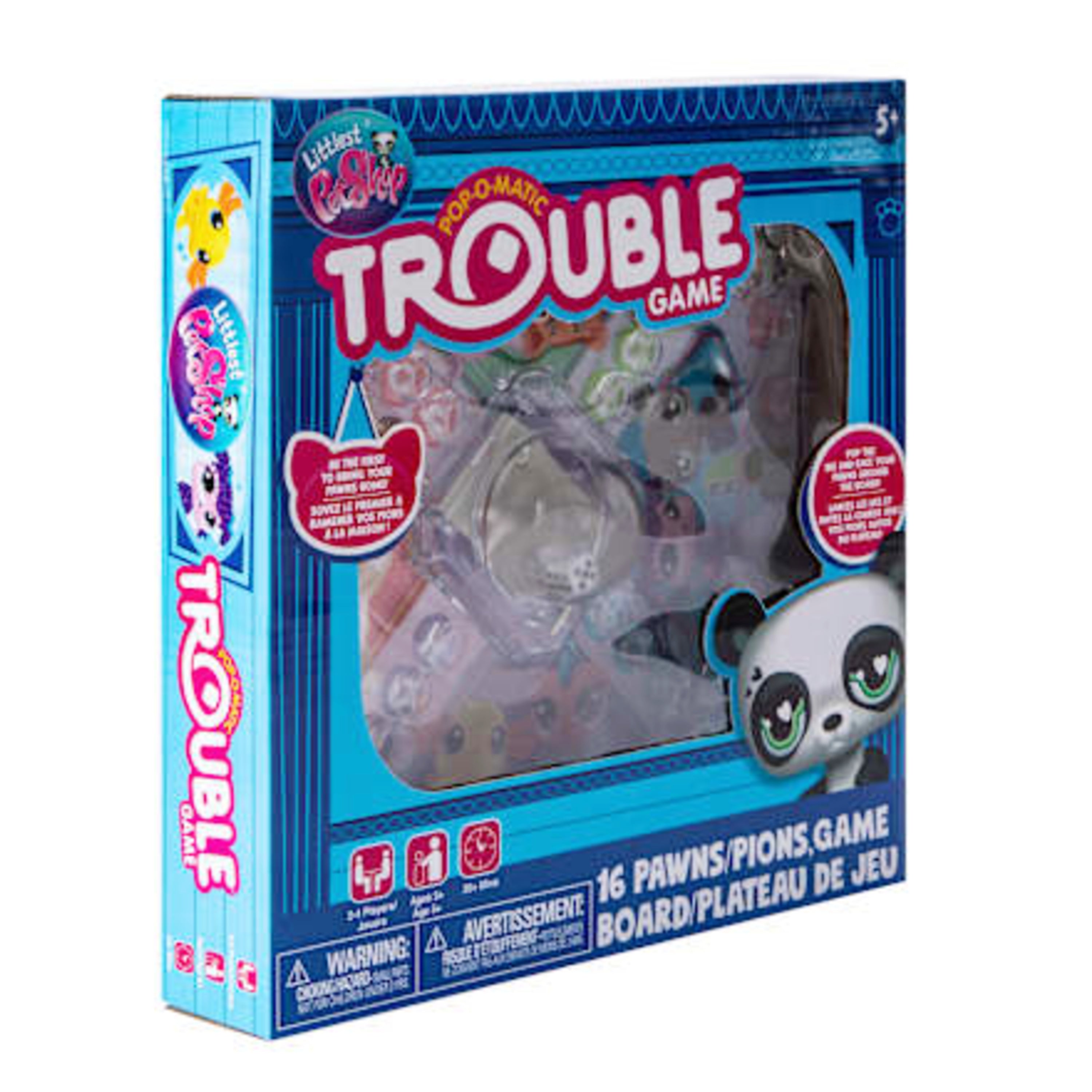 Littlest Pet Shop Trouble Board Game Pop-O-Matic Childrens Fun Game