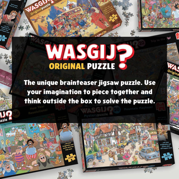 Wasgij Original 46 Middle Aisle Madness 1000 Piece Jigsaw Puzzle | Brain Teaser Puzzle for Adults | Challenging Imagination Puzzle