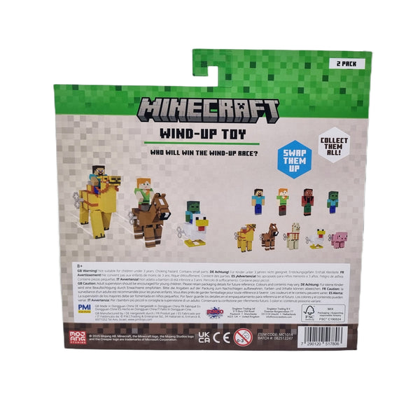 Minecraft Wind-Up Toy Figures Llama Pig Chicken Horse Camel with Characters