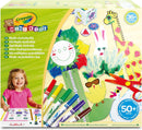 Crayola Kids Multi Activity Craft Set 50+ Pieces | Preschool Arts & Crafts Kit with Markers, Scissors & Stickers Ages 3+-2