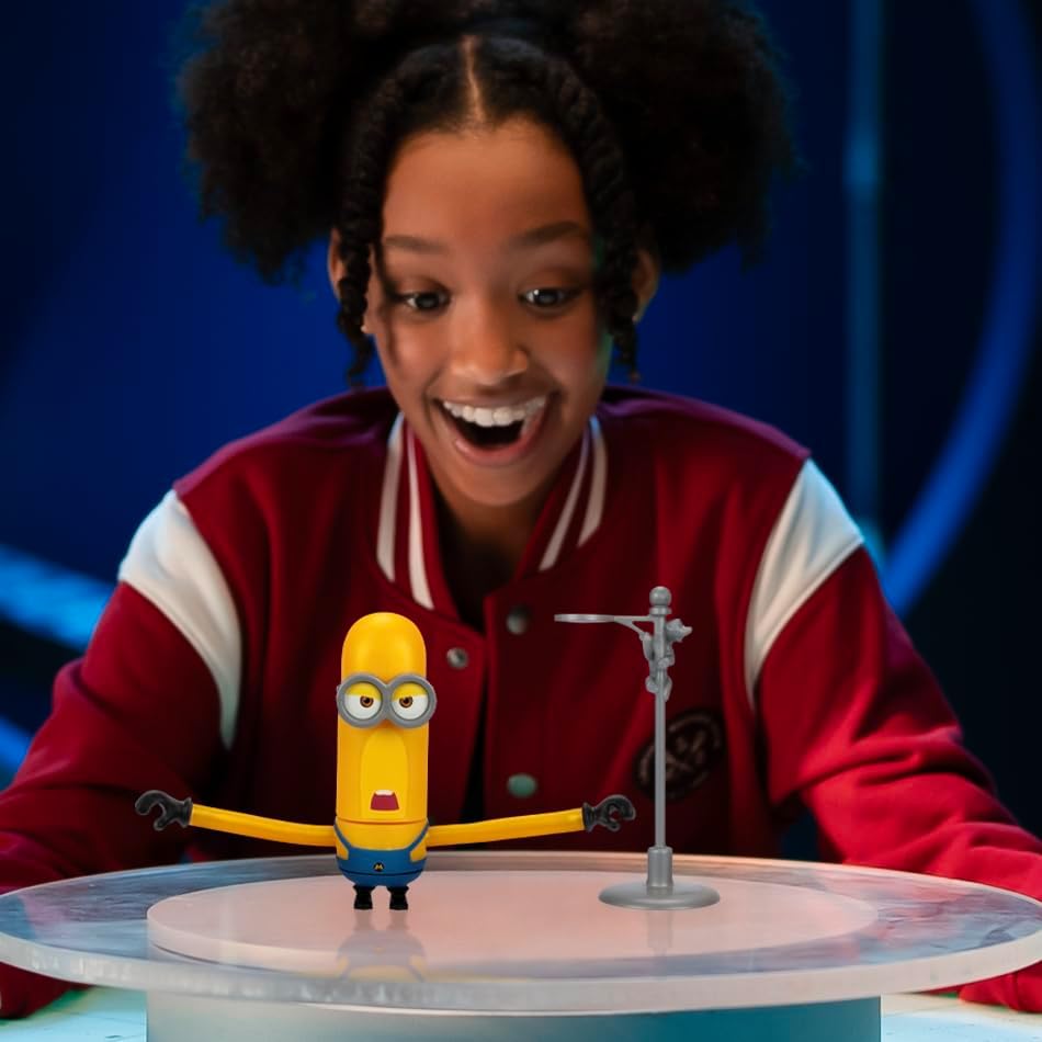 MINIONS Despicable Me 4 Wild Spinning Mega Tim Action Figure Press Down On Tim's head