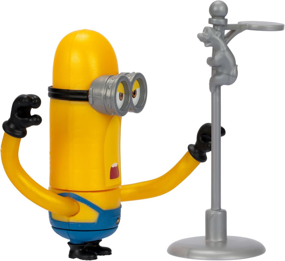 MINIONS Despicable Me 4 Wild Spinning Mega Tim Action Figure Press Down On Tim's head