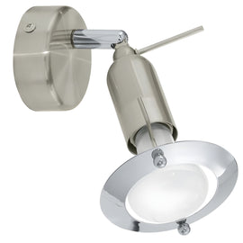 Darwin 1 Spot Light Matt Nickel & Chrome - 0