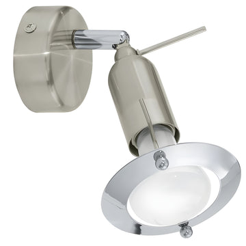 Darwin 1 Spot Light Matt Nickel & Chrome - 0