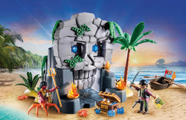 Playmobil Pirates Skull Island 71531 Treasure Adventure Playset | Pirate Toy with Cannon Boat & Figures Ages 4+ - 0