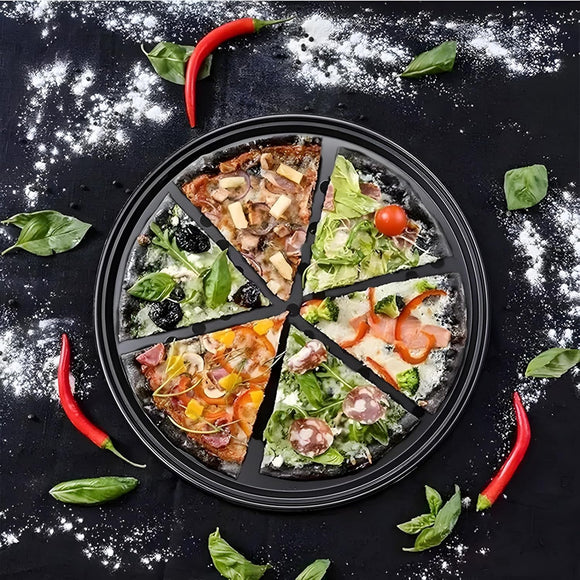 Non-Stick Pizza Baking Pan Round Mesh Tray Set of Three - 26/28/32cm