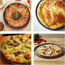 Non-Stick Pizza Baking Pan Round Mesh Tray Set of Three - 26/28/32cm-4