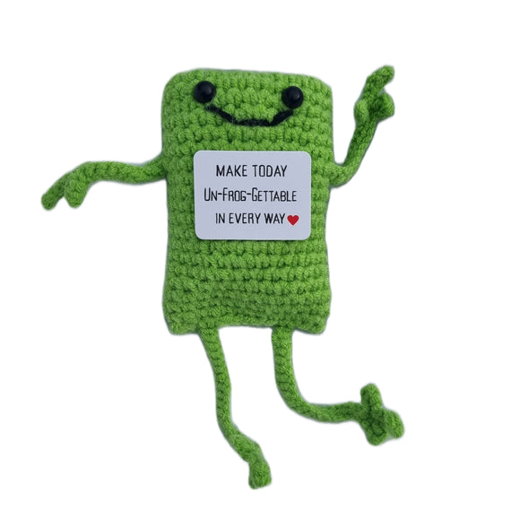 Handmade Positive Inspirational Crochet Plush Set of 7