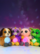 Sitting Plush Soft Toy Night Sky Light Projector 23cm Unicorn, Dragon, Cat, Dog-1