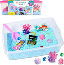 Creativity for Kids Sensory Bin - Mermaid Theme | Toddler Sensory Play Kit with Sand, Mermaids, Treasure Chest & Ocean Toys | Educational Fine Motor Activity for Kids Ages 3+-1