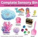 Creativity for Kids Sensory Bin - Mermaid Theme | Toddler Sensory Play Kit with Sand, Mermaids, Treasure Chest & Ocean Toys | Educational Fine Motor Activity for Kids Ages 3+-3