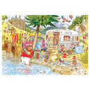 Jumbo, Wasgij Retro Mystery 6 - Camping Commotion, Jigsaw puzzles for Adults, 1000 Piece-2