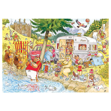 Jumbo, Wasgij Retro Mystery 6 - Camping Commotion BOX DAMAGED - 0