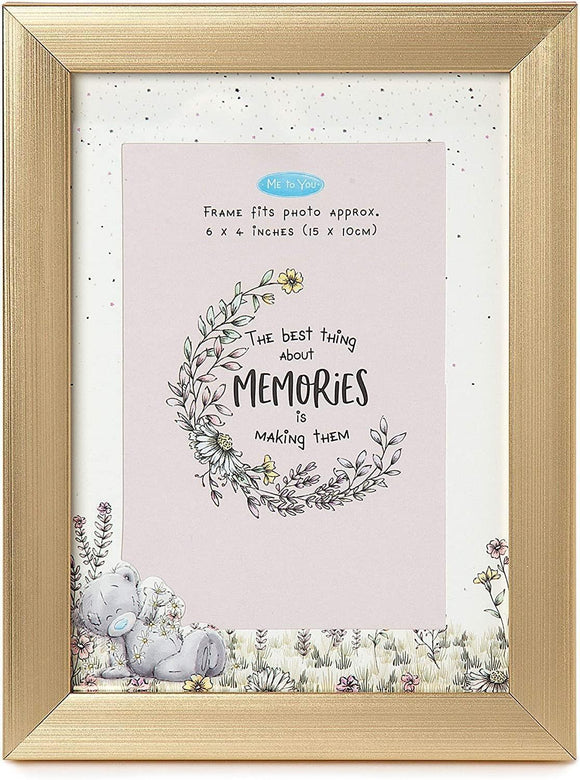 Valentines Photo Frame 6" x 4" Me to You Gold Tatty Teddy Gift 10 x 15 cm