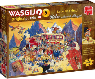 Jumbo, Wasgij, Retro Original 5 - Late Booking, Jigsaw Puzzles for Adults, 1000 Piece
