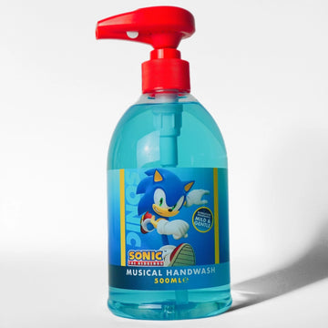 Sonic the Hedgehog musical hand wash 500ml bubblegum scented liquid soap pump