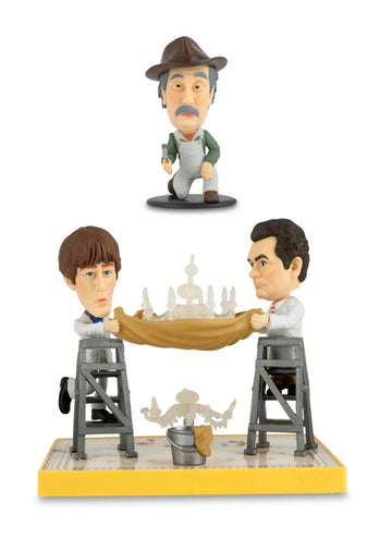 Only Fools and Horses A Touch of Glass Del Boy Rodney and Grandad figures
