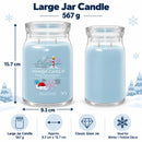  Large Christmas garden candle in a white metal tin by Yankee Candle
