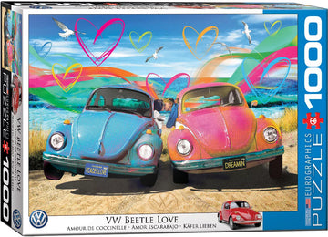 VW Beetle Love 1000 piece jigsaw 680mm x 480mm (pz)