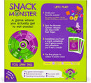 Snack Monster game with Monster Spinner colourful cards and snack tokens
