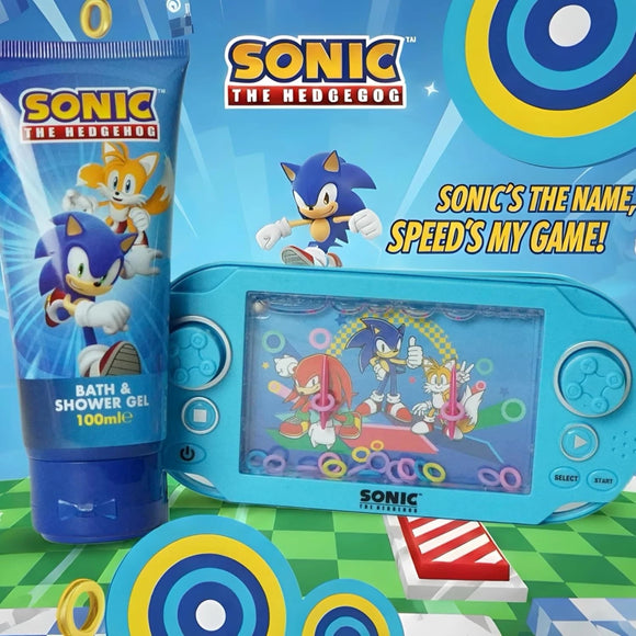  Sonic The Hedgehog kids bath gift set with fruity fresh shower gel
