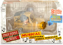  Only Fools and Horses yellow Trotters three wheeled van with two bobble figures
