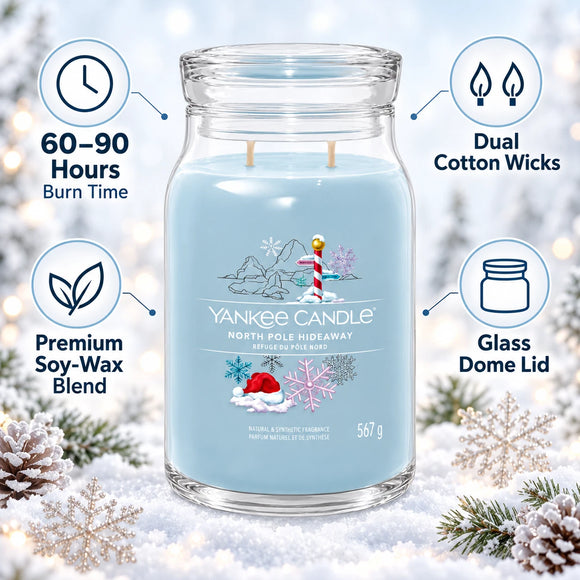  Yankee Candle festive outdoor scented candle for winter garden décor

